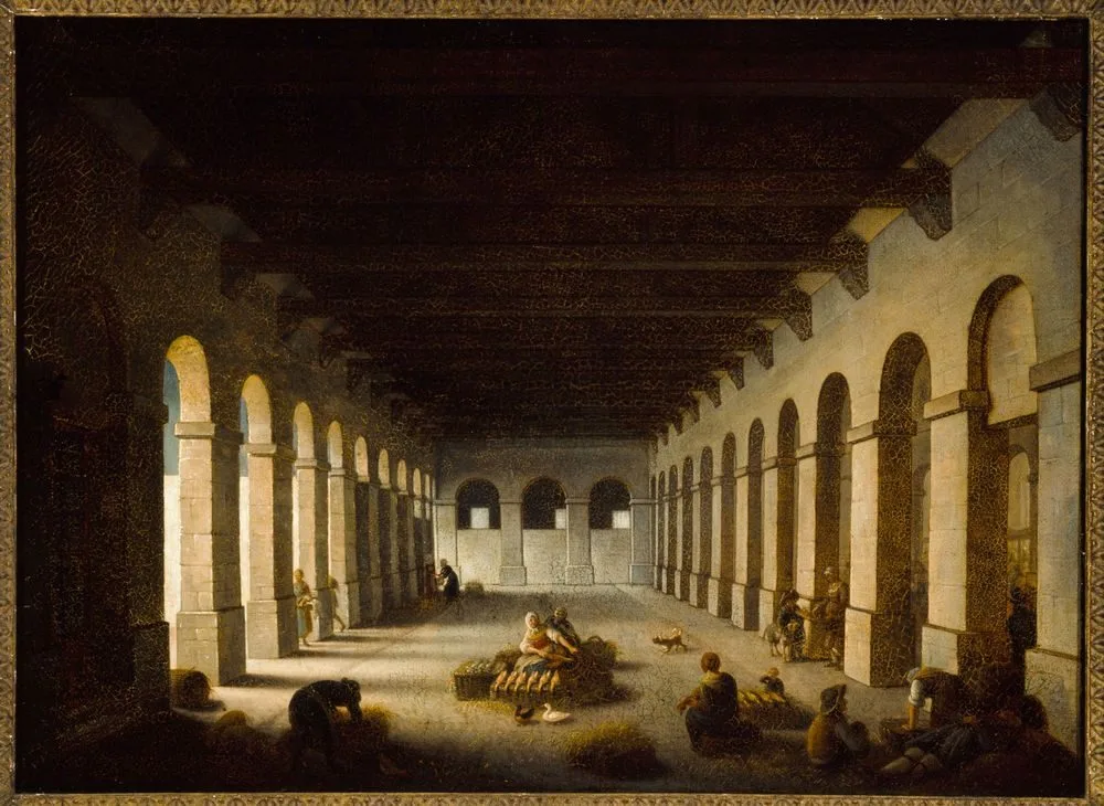 Le Marché de la Vallée, vers 1815