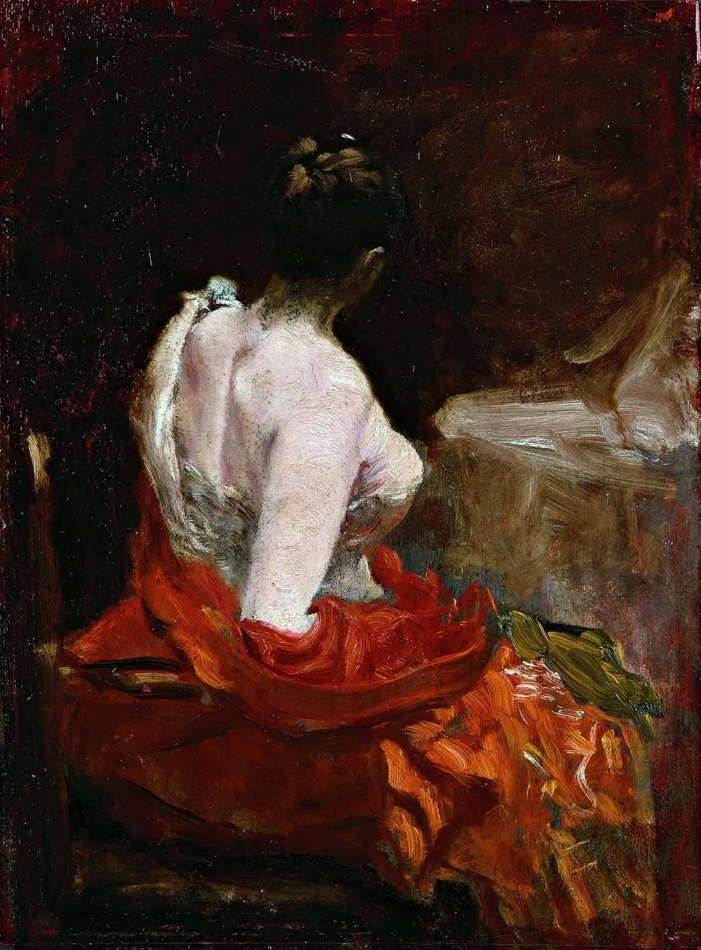 Before the ball, Giuseppe De Nittis