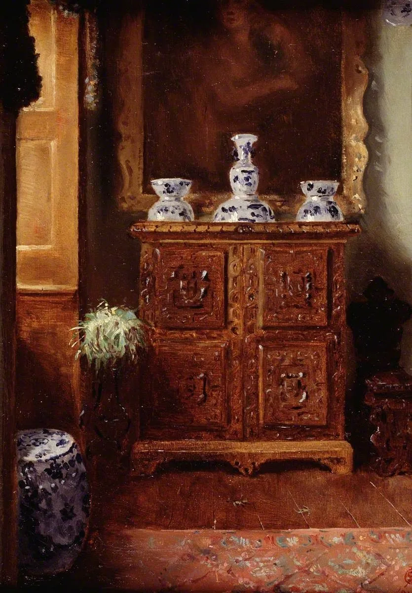 The Hoda Cum Tewdwr Cabinet at Derwydd, Agnes Stepney Gulston