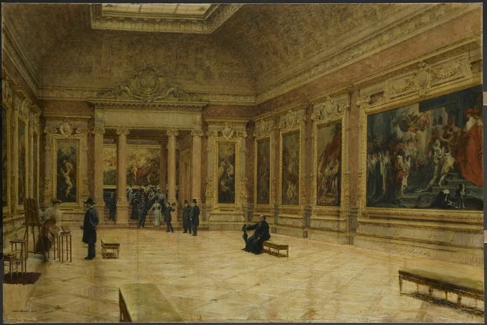 Rubens Room in the Louvre, Louis Béroud