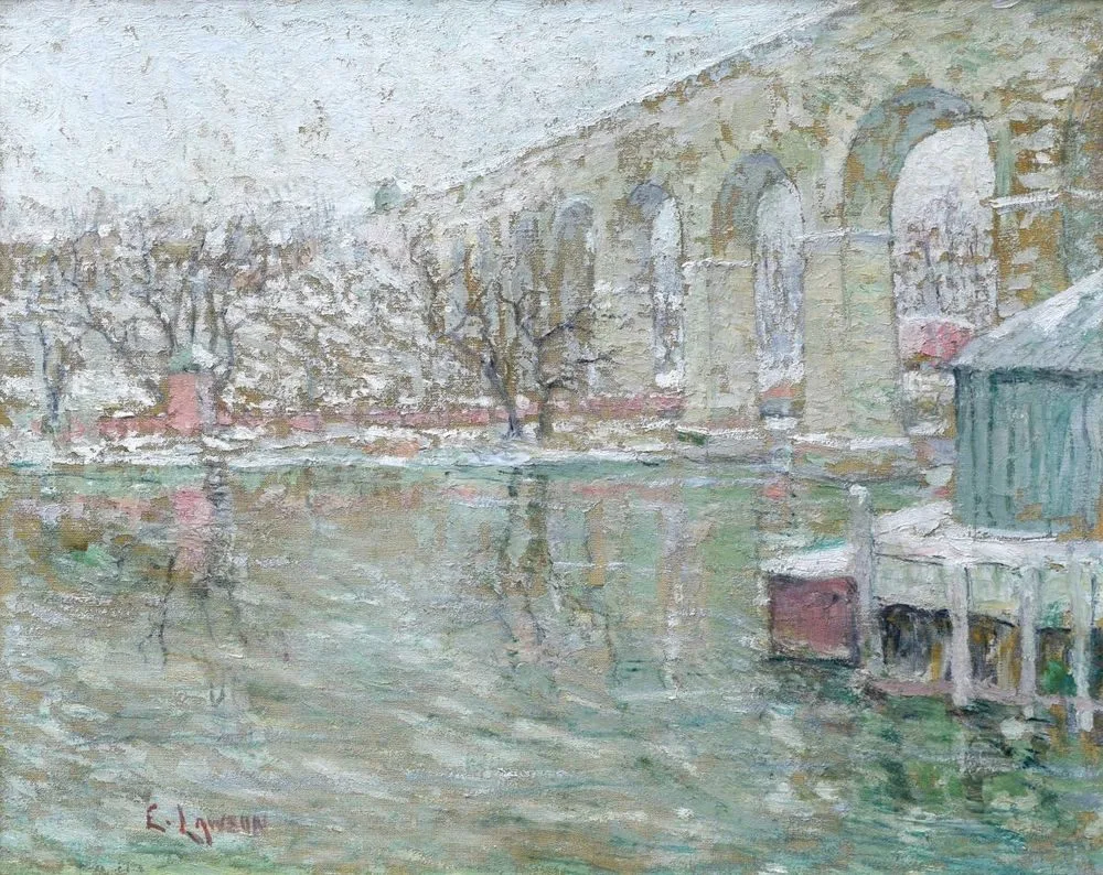 High Bridge - Winter, Ernest Lawson