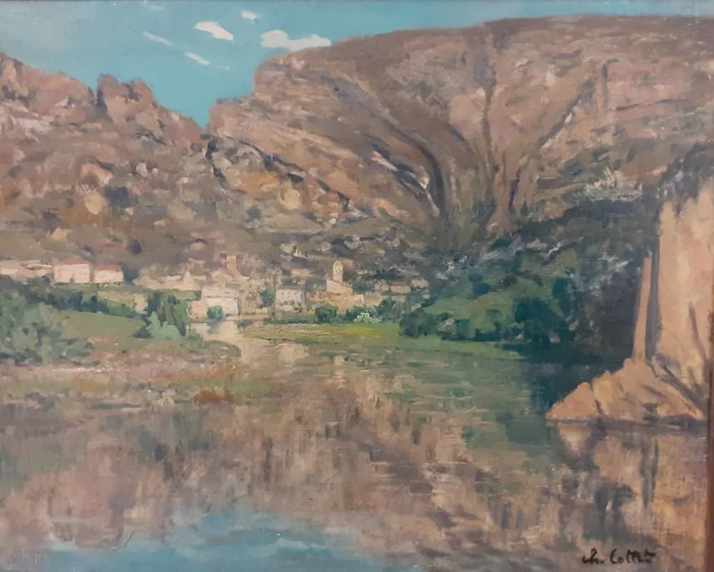 Petit village au pied de la falaise, Charles Cottet