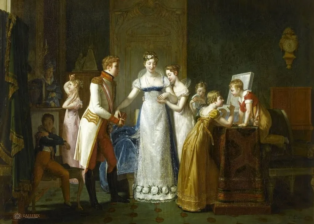 Marie-Louise of Austria Bidding Farewell to her Family in Vienna, Pauline Auzou
