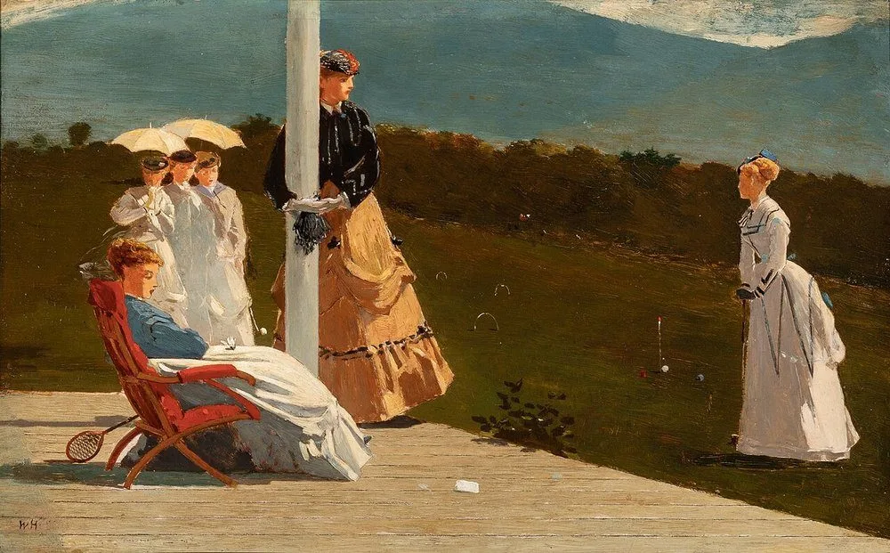 Croquet Match, Winslow Homer
