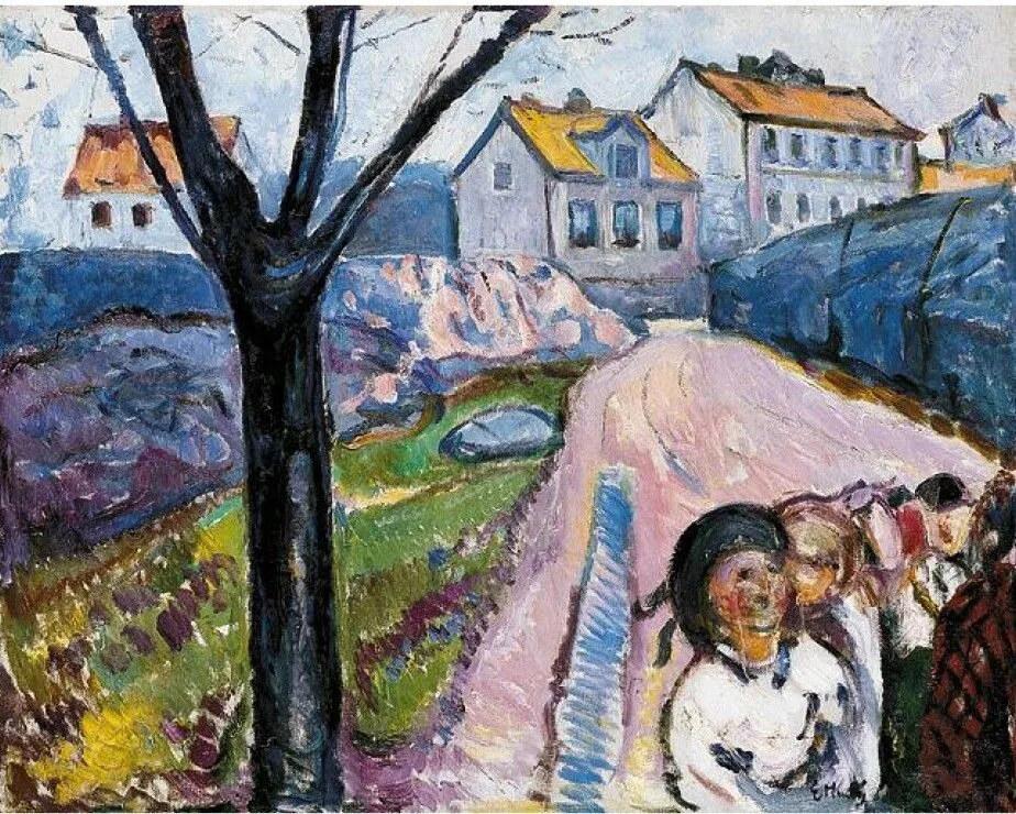 Street in Kragerø, Edvard Munch