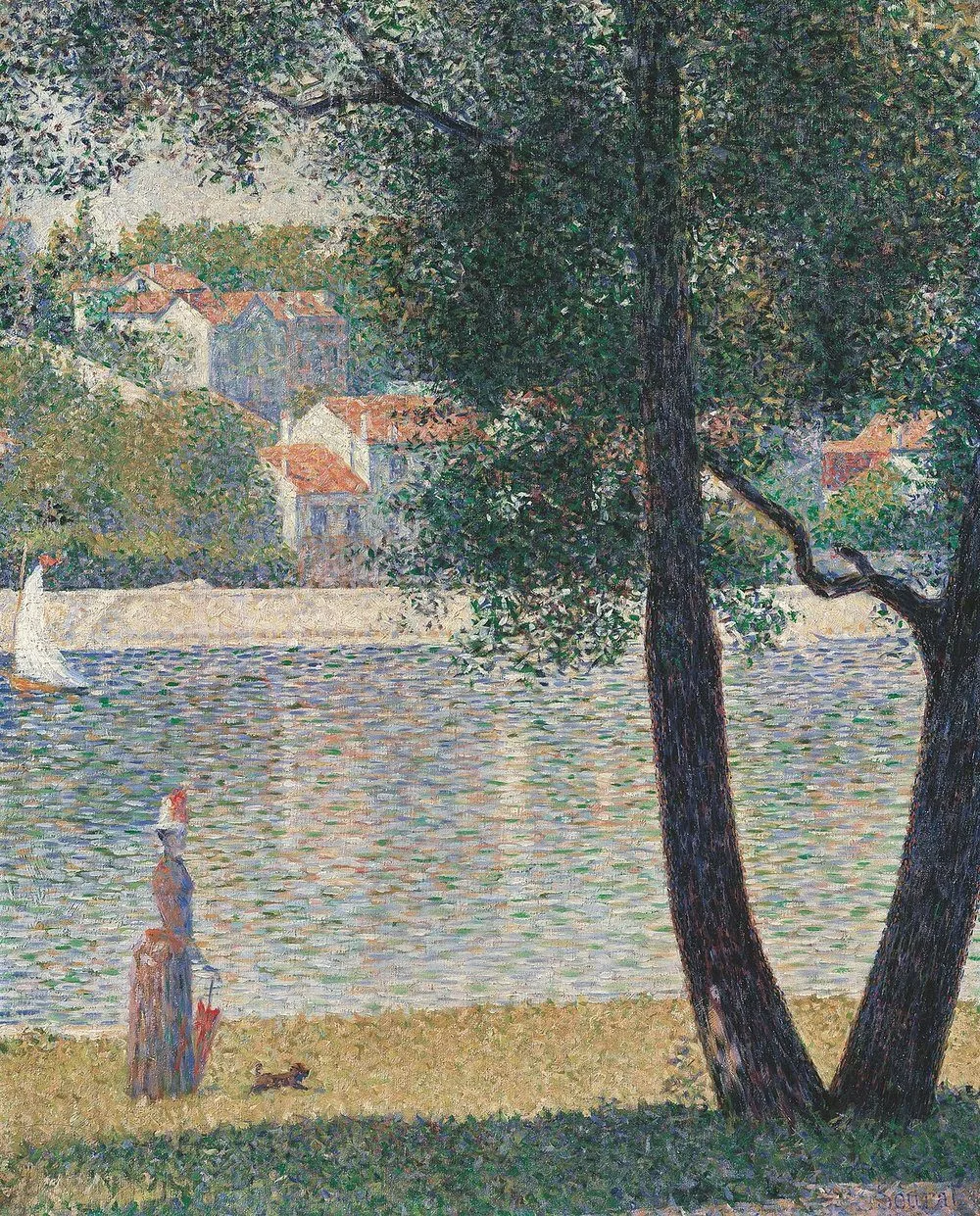 The Seine at Courbevoie, Georges Seurat