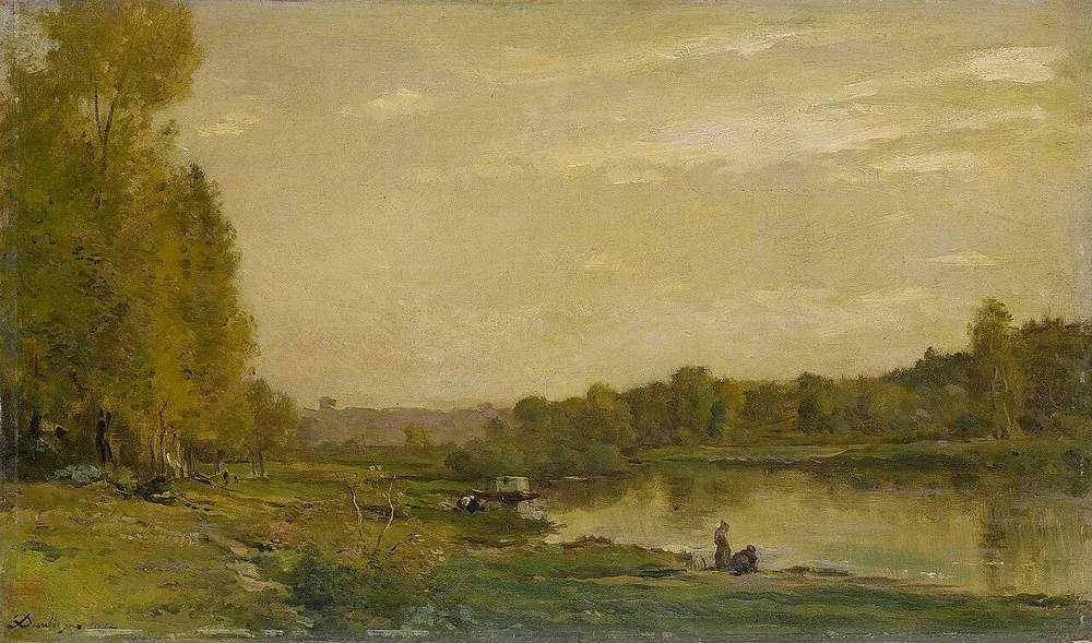 Landscape on the River Oise, Charles-François Daubigny