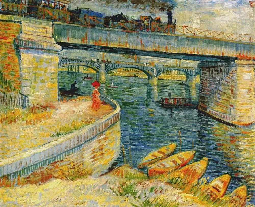 Bridges across the Seine at Asnieres, Vincent van Gogh