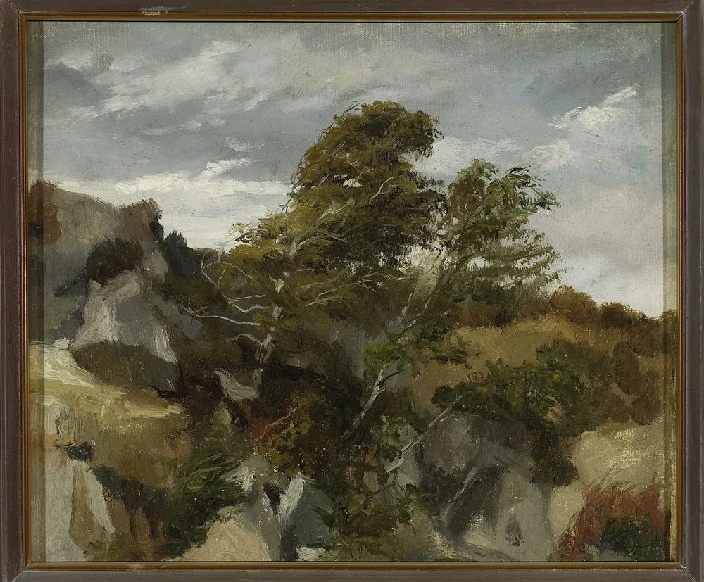 Landscape from Bortniki upon Dniester., Henryk Rodakowski