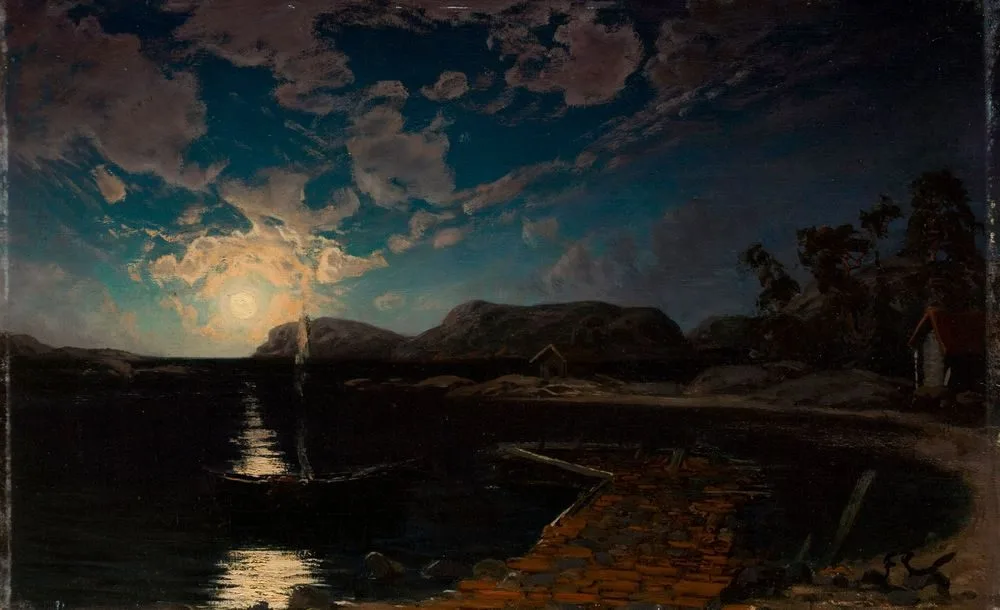 Moonlight Landscape, Fanny Churberg