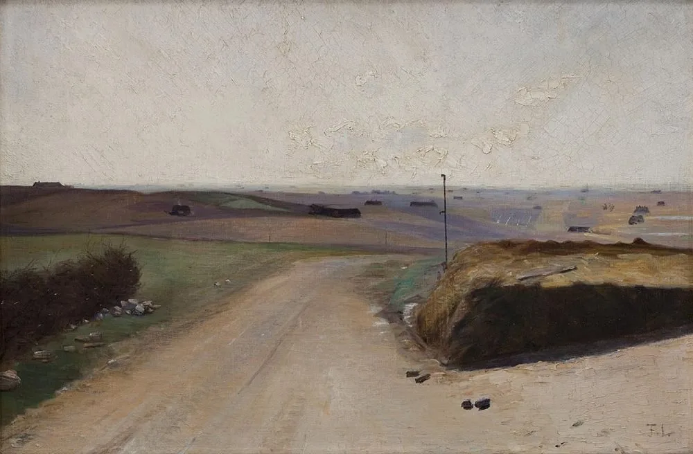 A Landscape. The Island of Mors, jutland, Fridolin Johansen