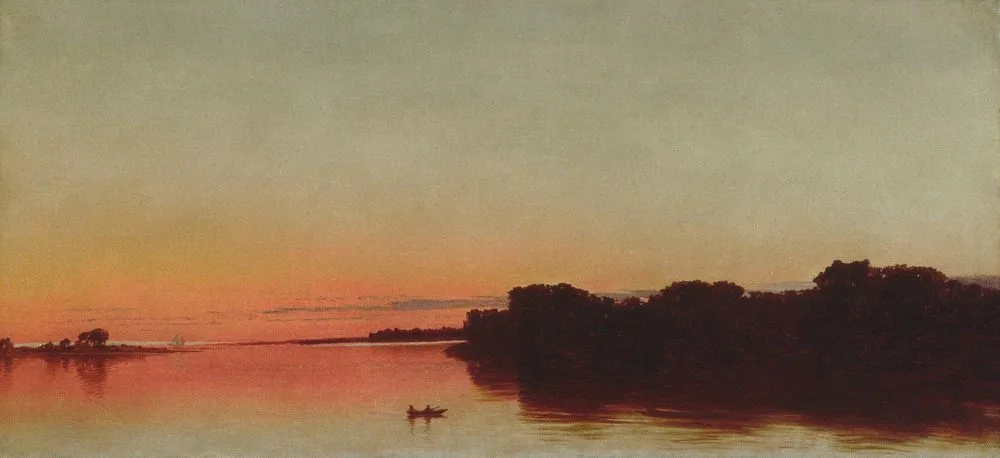 Twilight on the Sound, Darien, Connecticut, John Frederick Kensett