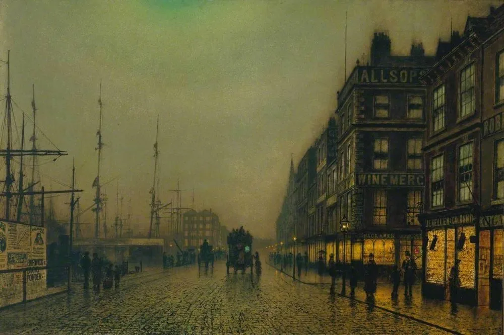 Liverpool Quay by Moonlight, John Atkinson Grimshaw