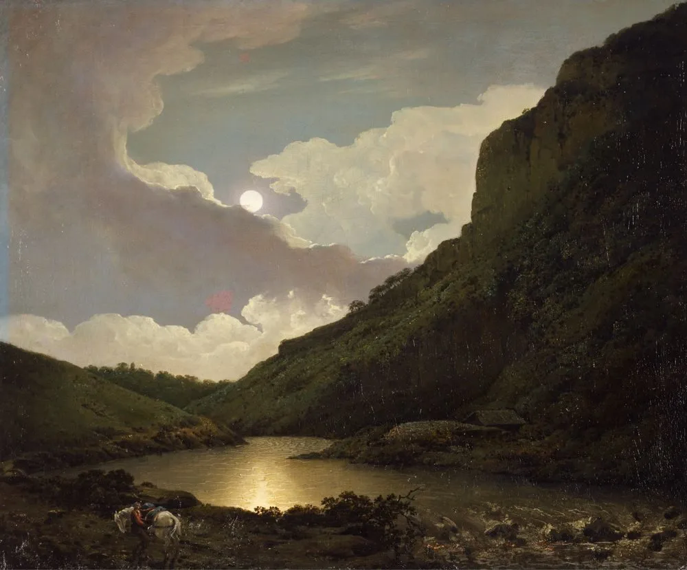 Matlock Tor by Moonlight, Joseph Wright of Derby