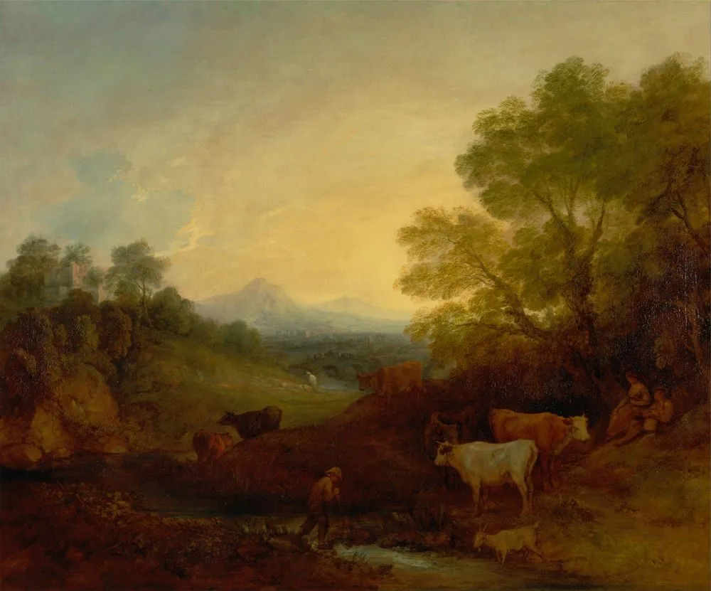 Landscape with Cattle, Thomas Gainsborough