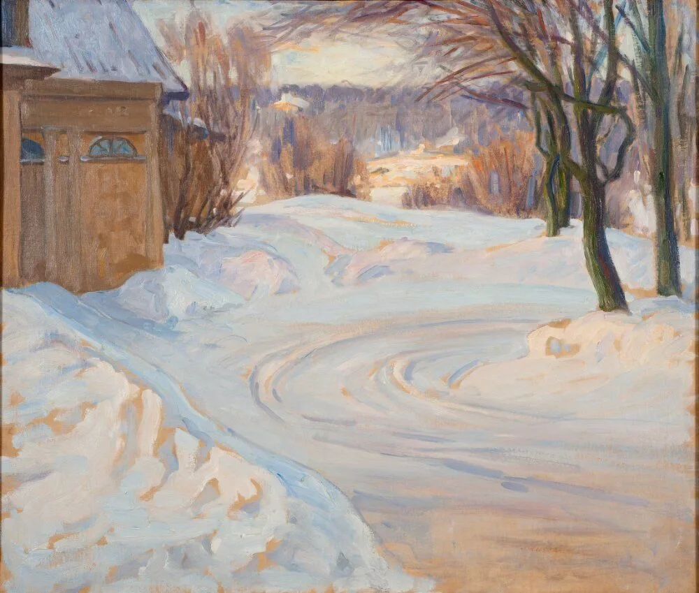 The Lane. Winter Scene, Prince Eugen, Duke of Närke