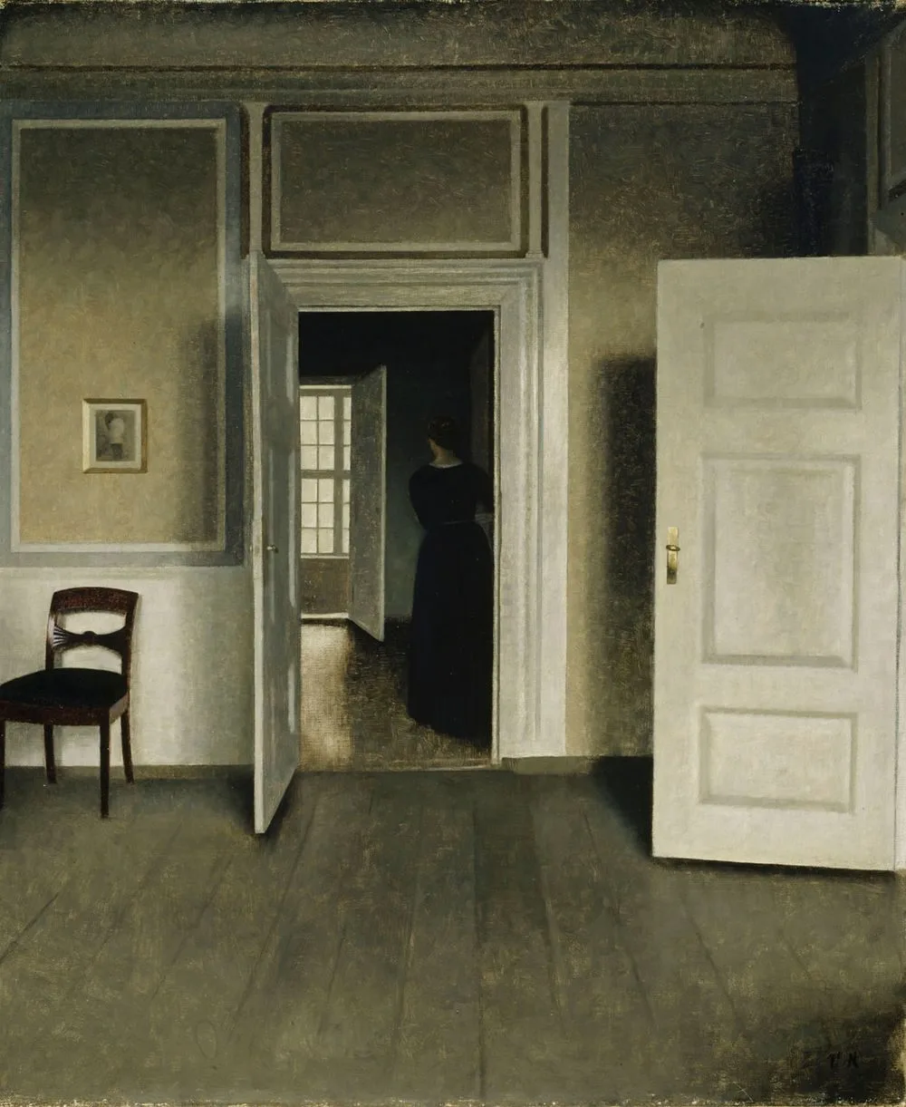 Interior from the Home of the Artist, Vilhelm Hammershøi