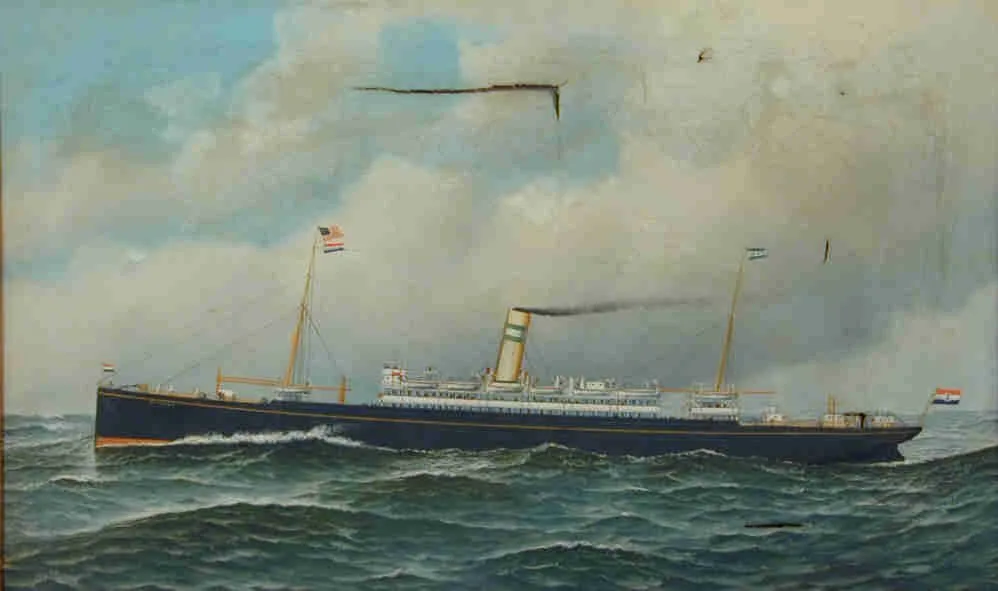 Het passagiersschip ss. Noordam van de Holland-Amerika Lijn, Antonio Jacobsen