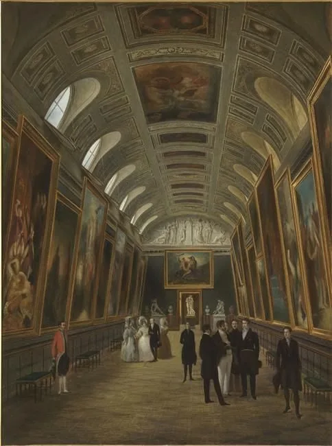 Louis-Philippe visiting the Luxembourg Museum
