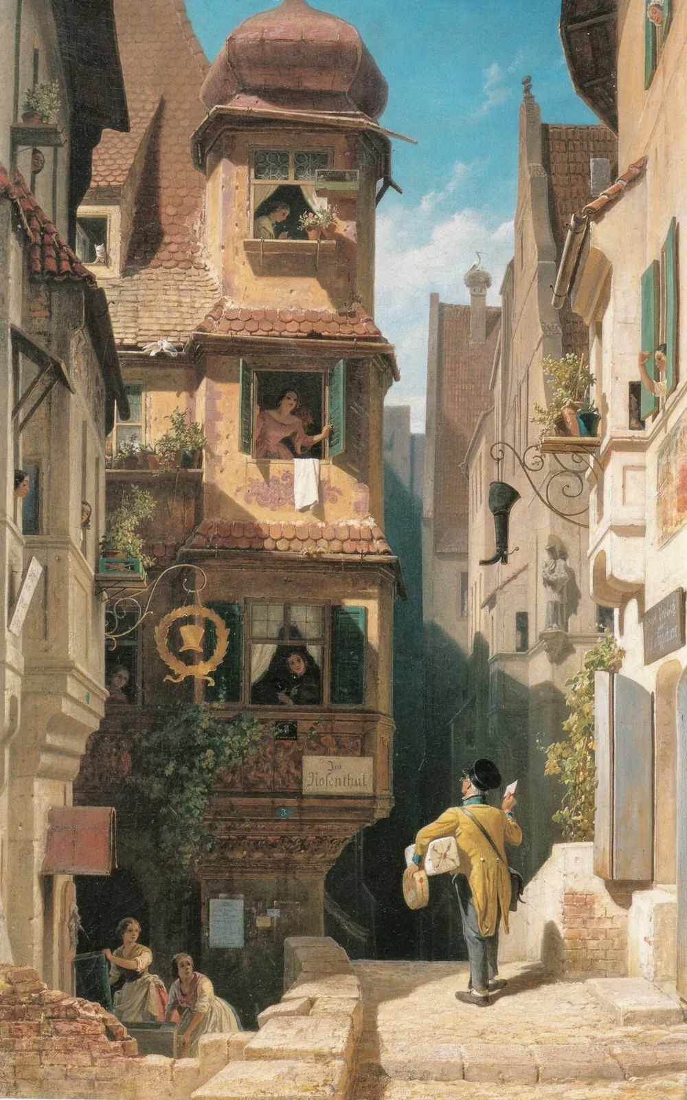 The Letter Carrier in the Rosenthal, Carl Spitzweg
