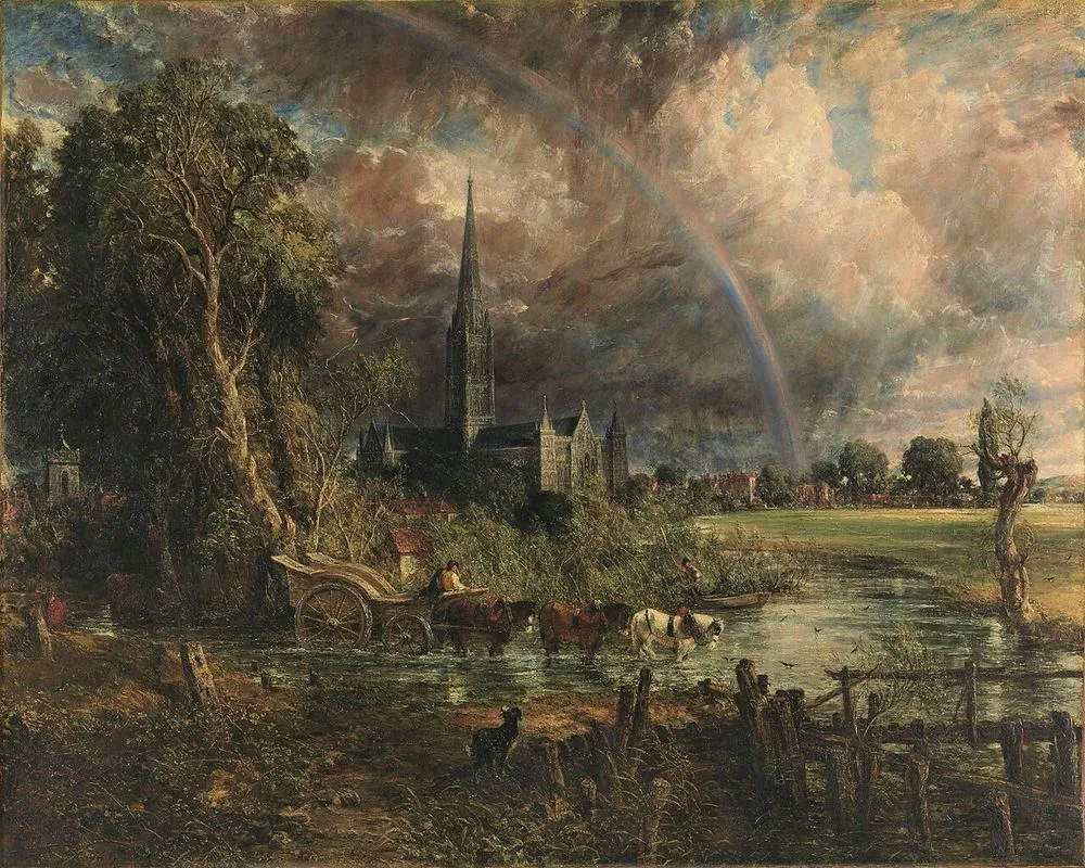 Salisbury Cathedral from the Meadows, John Constable
