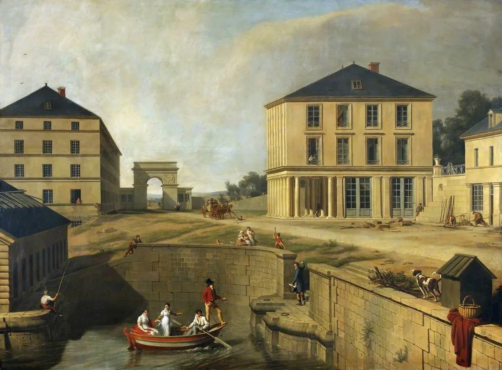The Cotton Mill, House, and Wharf of Richard-Lenoir at Chantilly, Charles Thévenin