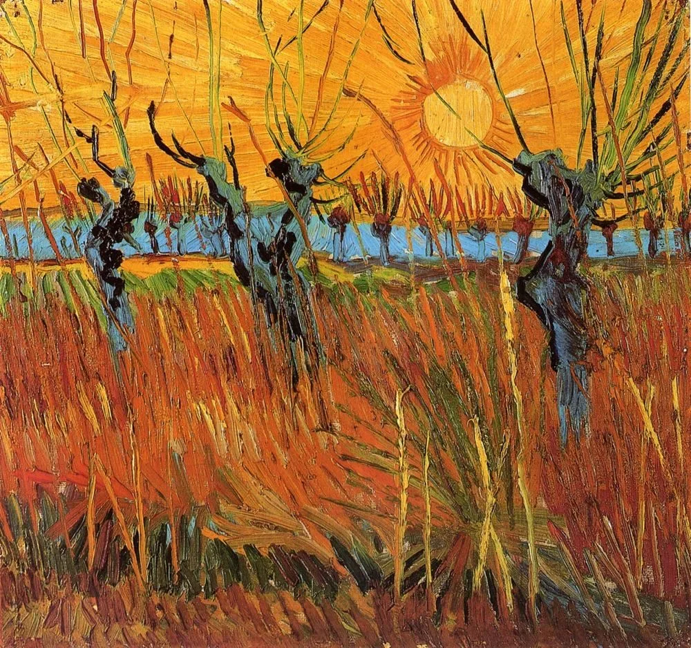 Willows at Sunset, Vincent van Gogh