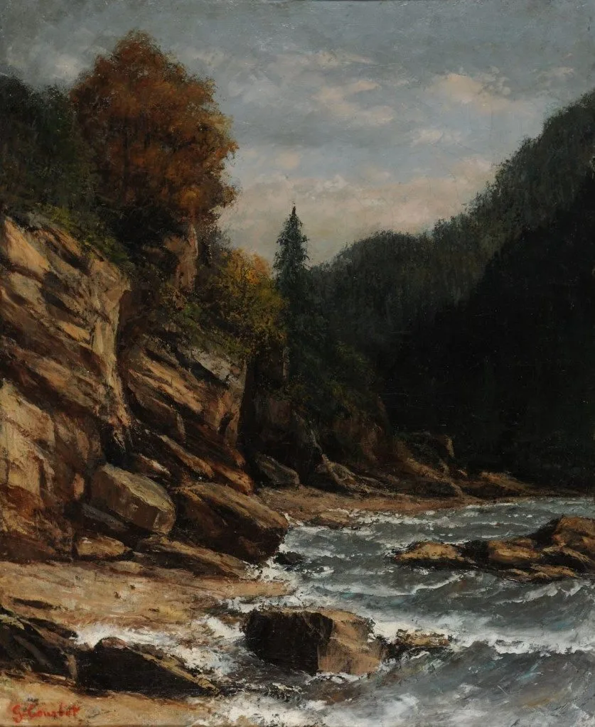Bords du lac Léman, Gustave Courbet