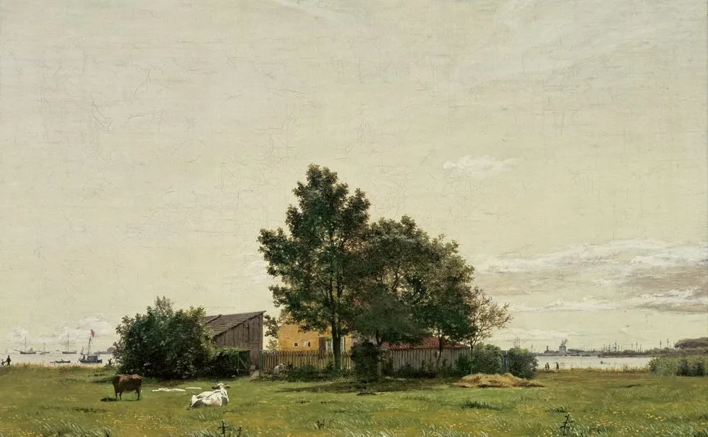 Section of lime kiln with a view towards Løbenhavn, Christen Købke