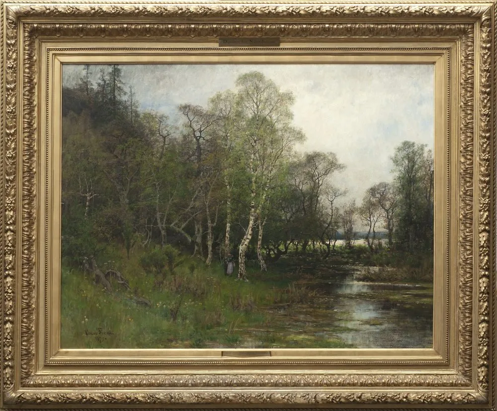 Spring Landscape. Motif from Tullinge in Södermanland, Oskar Emil Törnå
