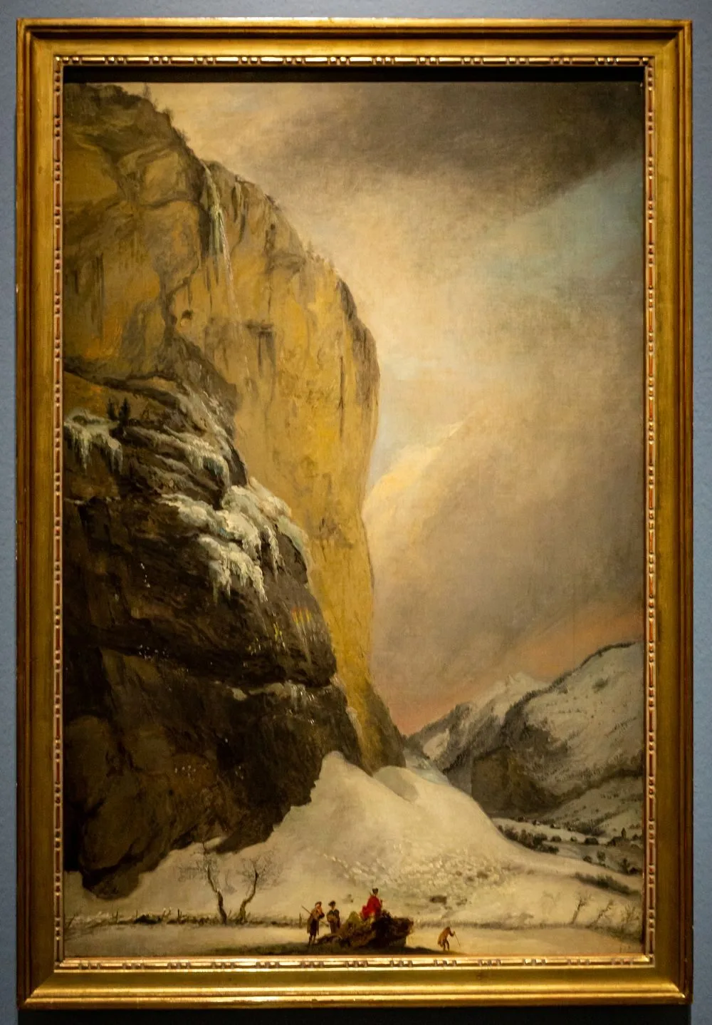 Second Staubbach Falls during the Winter, Caspar Wolf