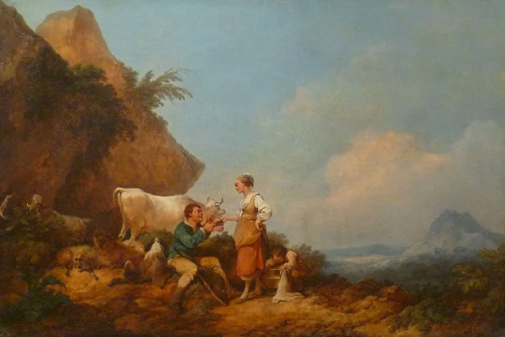 The Little Milkwoman, Philip James de Loutherbourg