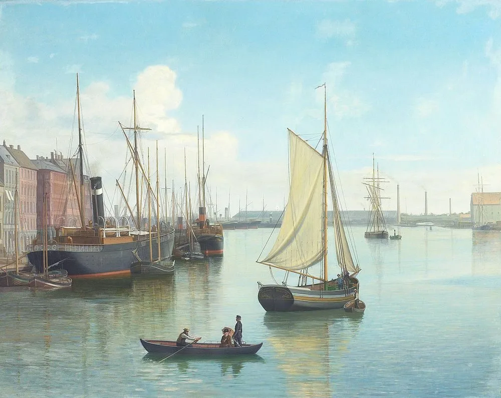 View of the port of Copenhagen., Carl Balsgaard