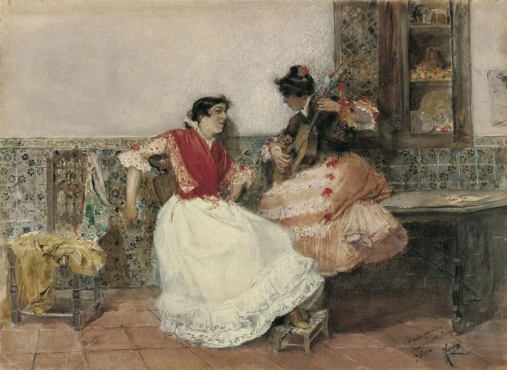 Playing the Guitar, Joaquín Sorolla