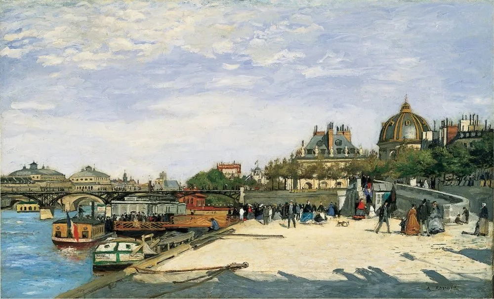 The Pont des Arts, Paris, Pierre-Auguste Renoir