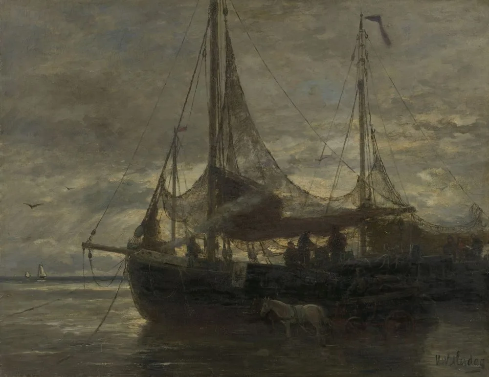 Evening, Hendrik Willem Mesdag