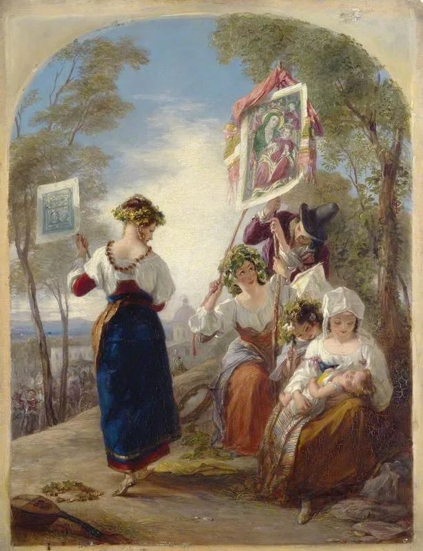 Neapolitan peasants at the Madonna dell’Arco feast