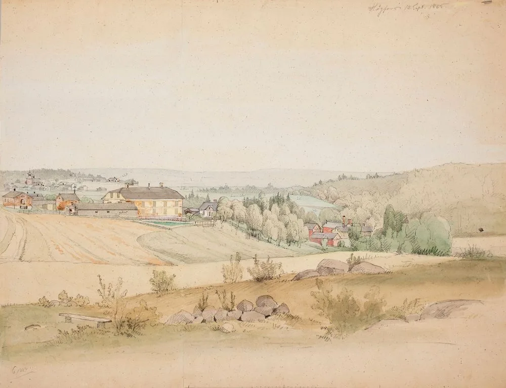 Landscape from Högfors, Magnus von Wright