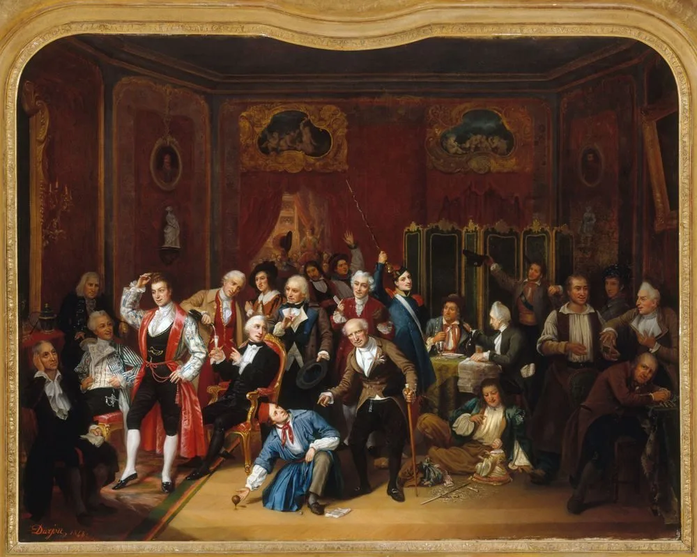 L’Acteur Hugues Bouffé (1800-1888), représenté dans les costumes de ses principaux rôles, dans sa loge du théâtre des Variétés, Victor Darjou