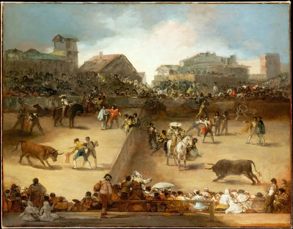 Bullfight in a Divided Ring, Francisco Goya