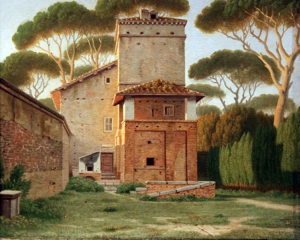 The Gatehouse in the Park of Villa Borghese, Rome, Christoffer Wilhelm Eckersberg