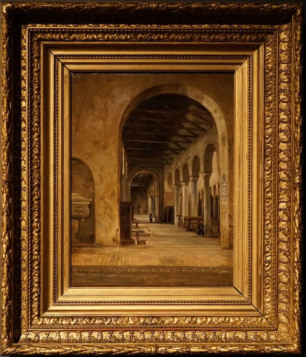 Interior of the Church of Gérace, Jacques Raymond Brascassat