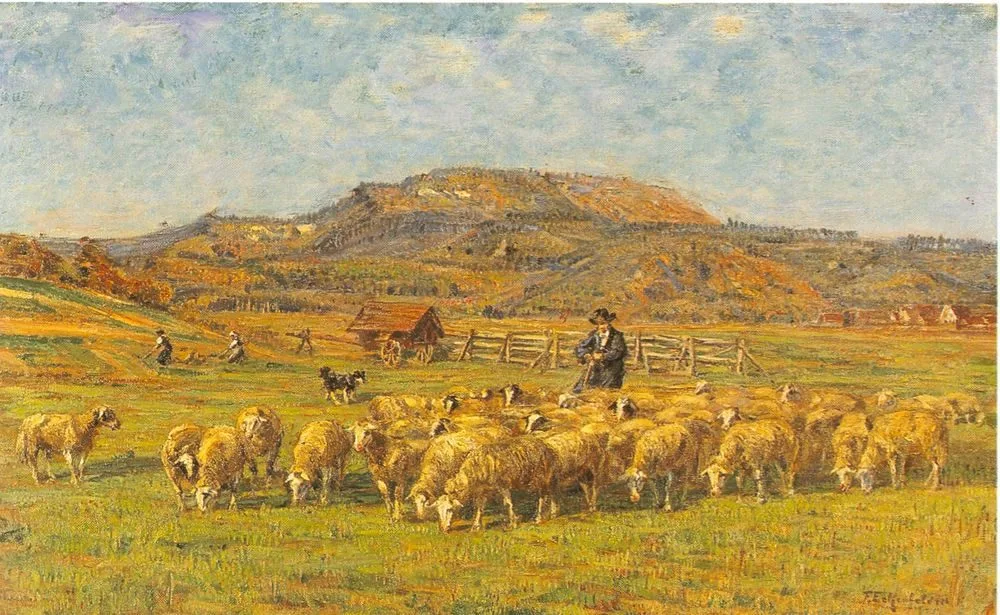 Schafherde vor dem Hundsrücken