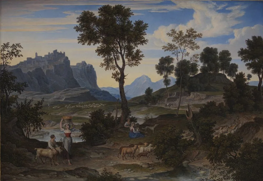 Landscape from Civitella near Olevano, Joseph Anton Koch