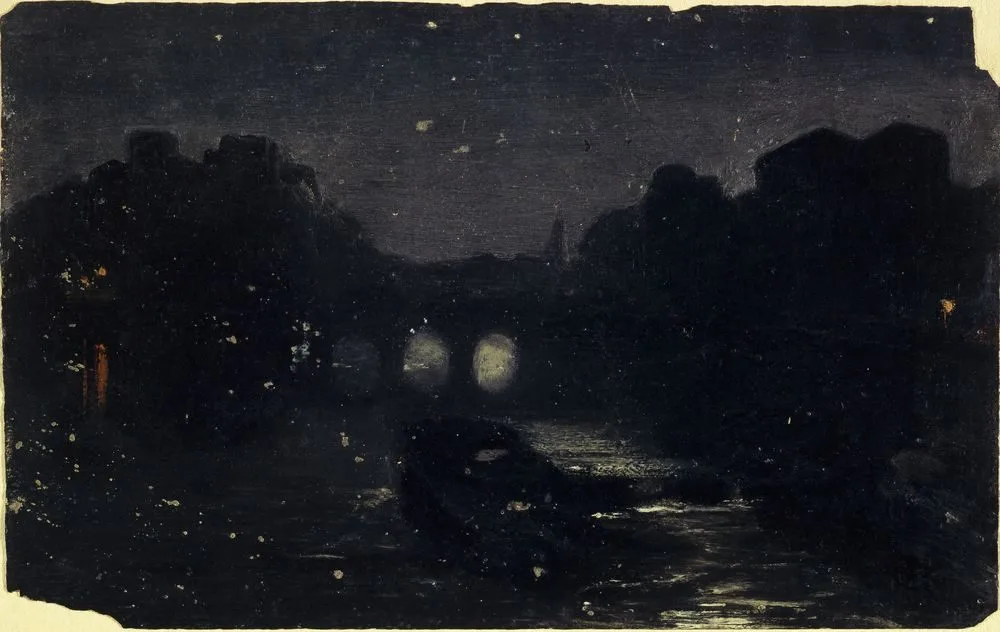 Effet de nuit sur les bords de la Seine, Charles-Émile Cuisin