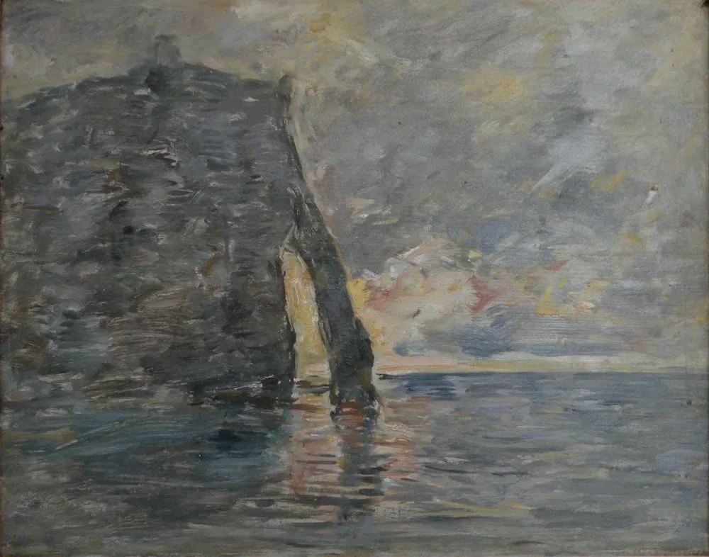 Cliffs in Étretat, Eugène Louis Boudin