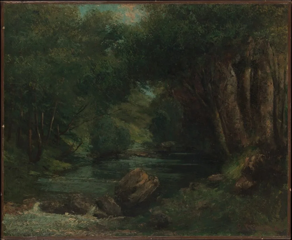 A Brook in the Forest, Gustave Courbet