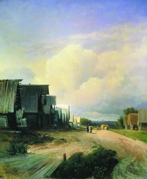 Street in a Village, Fyodor Vasilyev