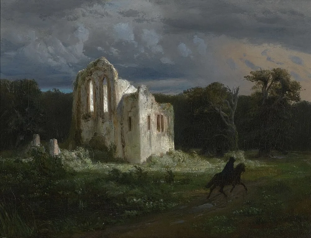Moonlit Landscape, Arnold Böcklin