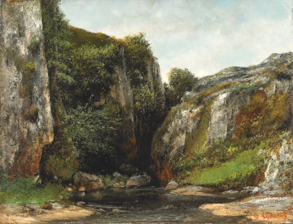 Source of a Mountain Stream, Gustave Courbet